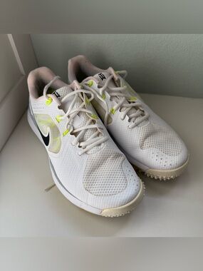 Tiger Woods Nike Golf shoes with Neon Yellow Accents